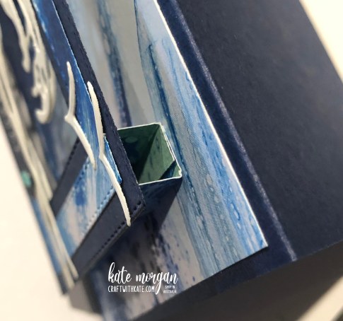 Waves of the Ocean Pillar Pop Up card by Kate Morgan, Stampin up Australia 2022 top
