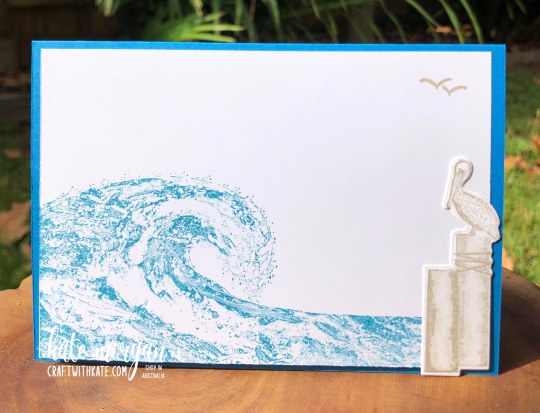 Waves of Inspiration and Ocean by Kate Morgan, Stampin Up Australia 2022 inside