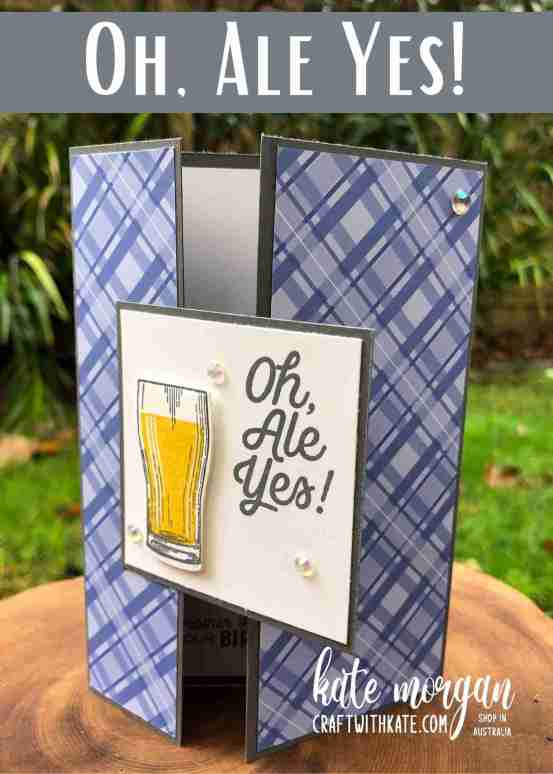 Brewed for You Fun Fold card by Kate Morgan, Stampin Up Australia 2022