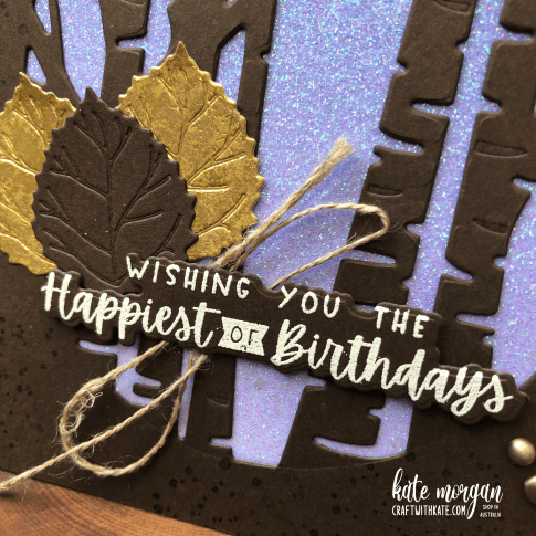 Aspen Trees for Early Espresso CCBH by Kate Morgan, Stampin Up Australia 2022 close up