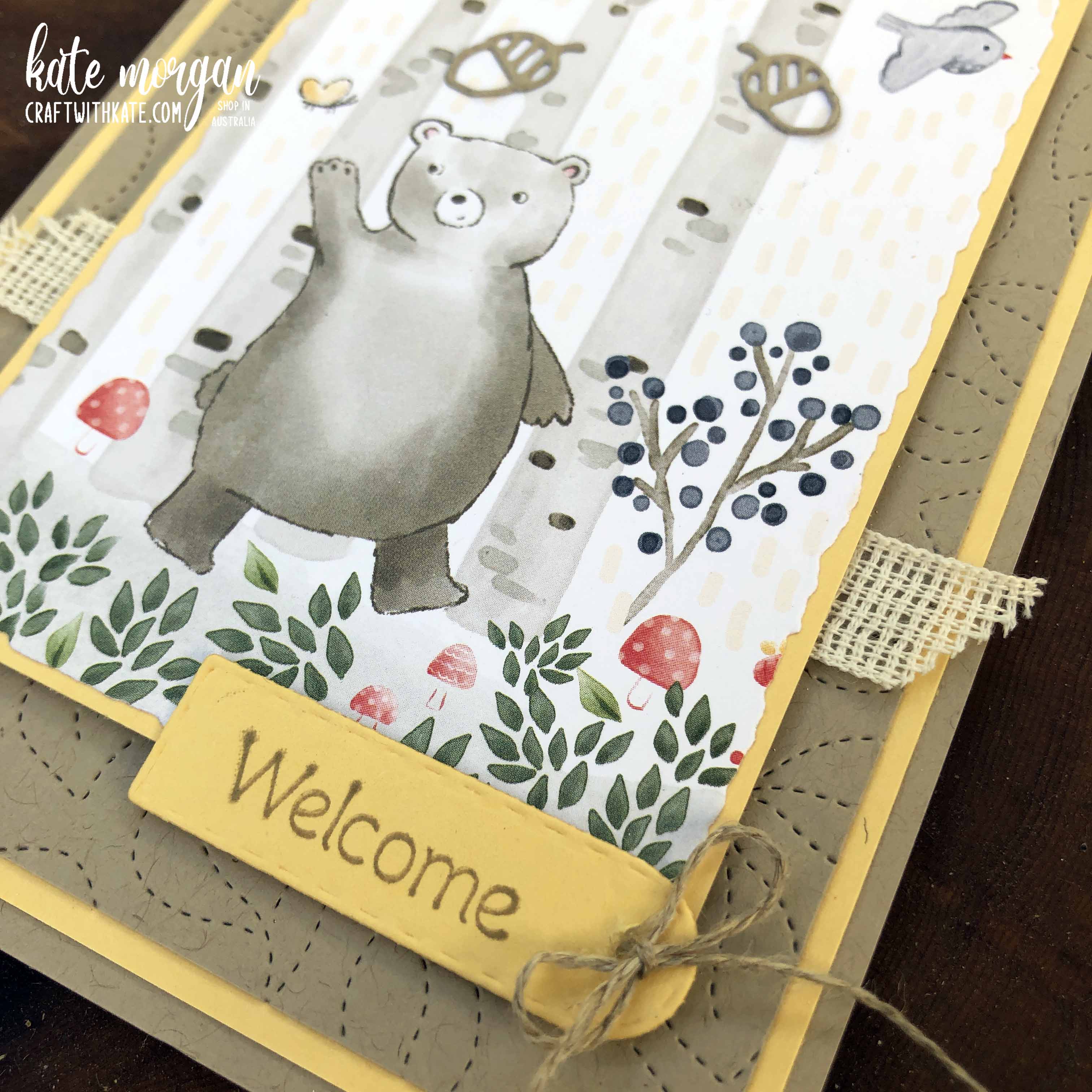 Happier Than Happy card by Kate Morgan, Stampin Up Australia 2022 close up