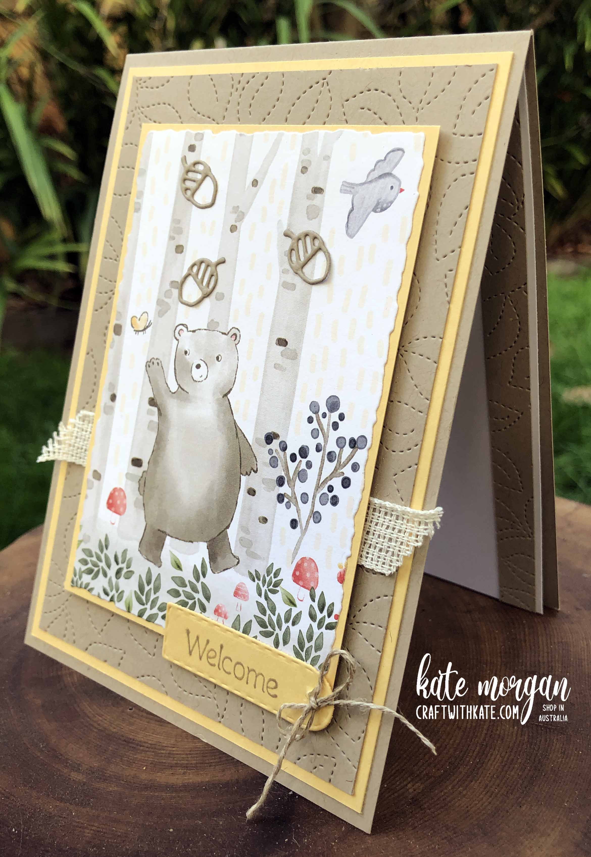 Happier Than Happy card by Kate Morgan, Stampin Up Australia 2022 side