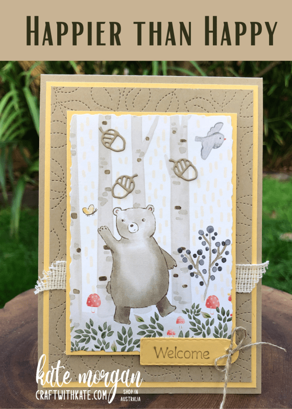 Happier Than Happy card by Kate Morgan, Stampin Up Australia 2022