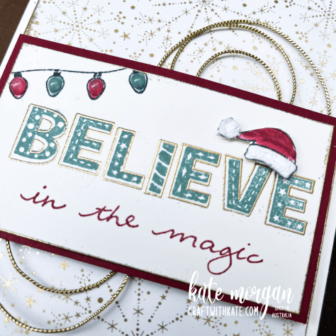 Jingle jingle jingle &amp; Lights Aglow Christmas card for Heart of Chistmas by Kate Morgan, Stampin Up Australia 2022(1)