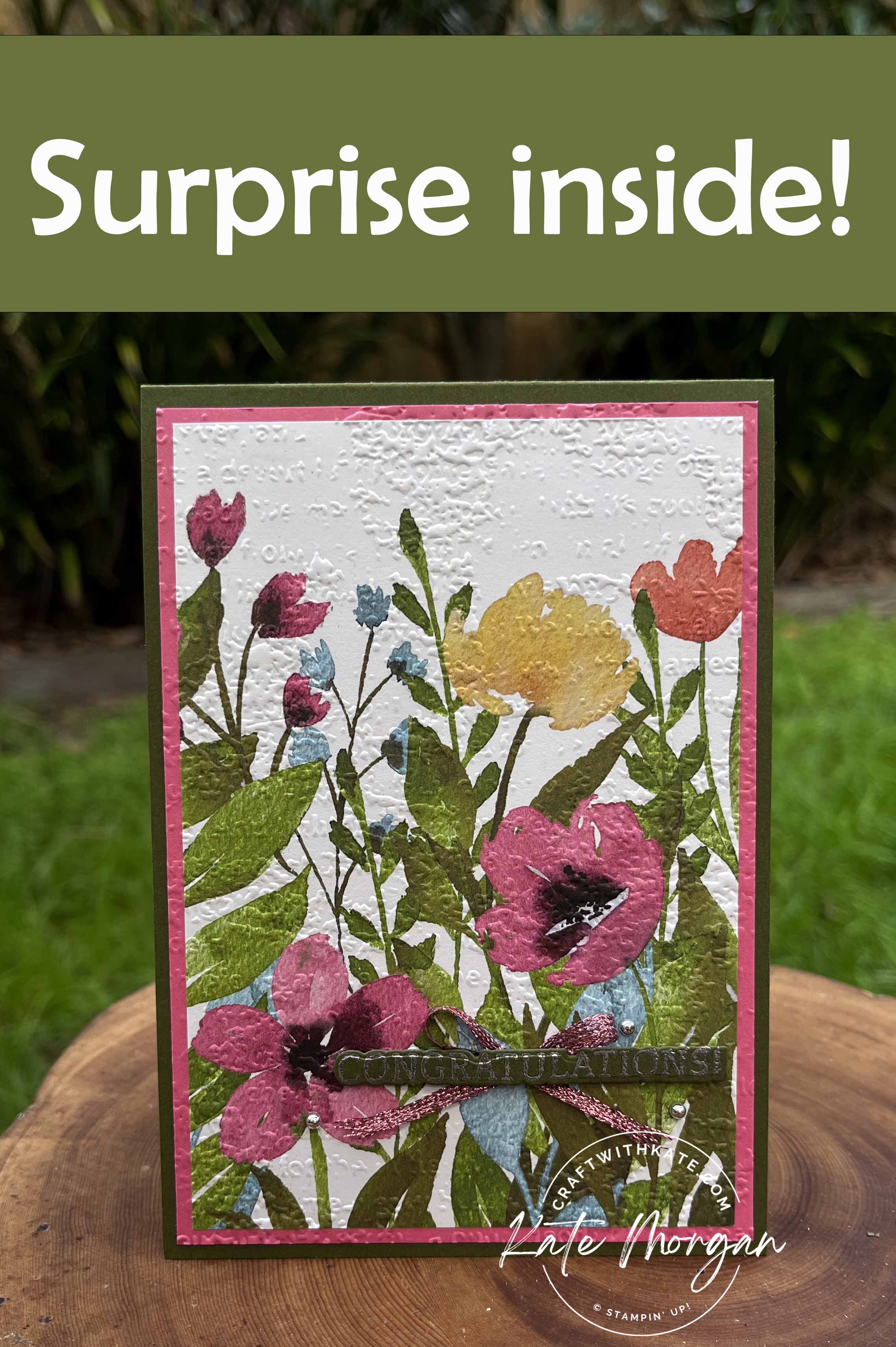 Surprise Pop Up Birthday card by Kate Morgan, Stampin Up Australia 2022