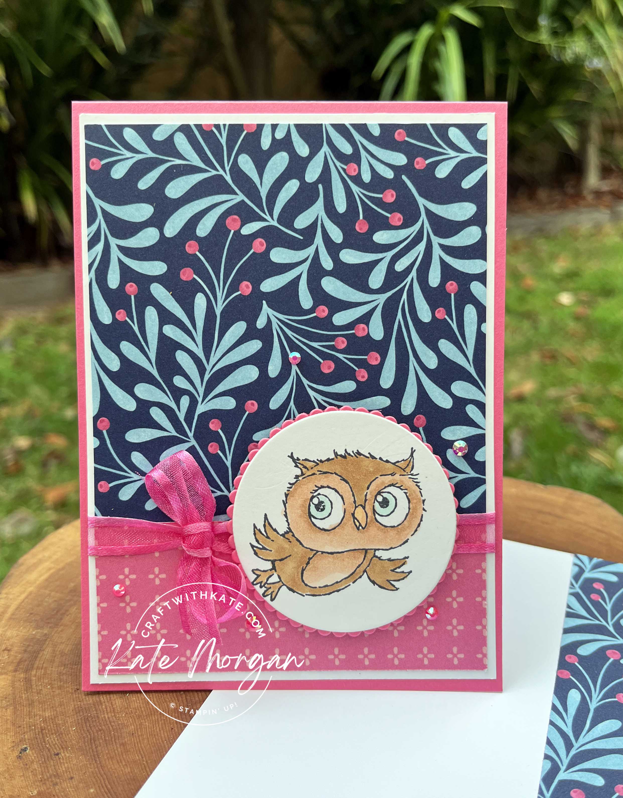 Fitting Florets meet Adorable Owl by Kate Morgan, Stampin Up Australia SAB 2023.