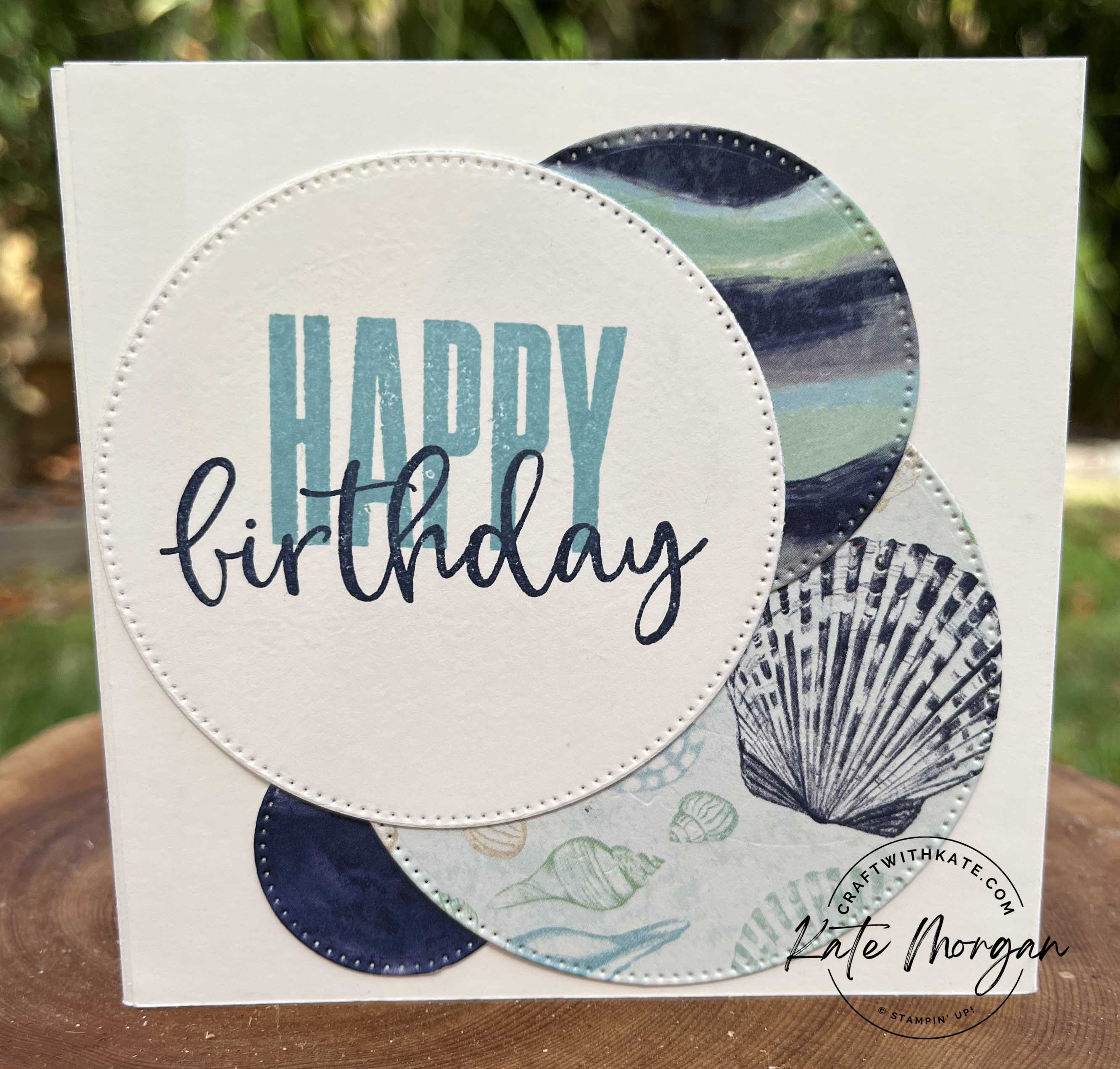 Seaside Bay Tunnel card by Kate Morgan, Stampin Up Australia SAB 2023 back