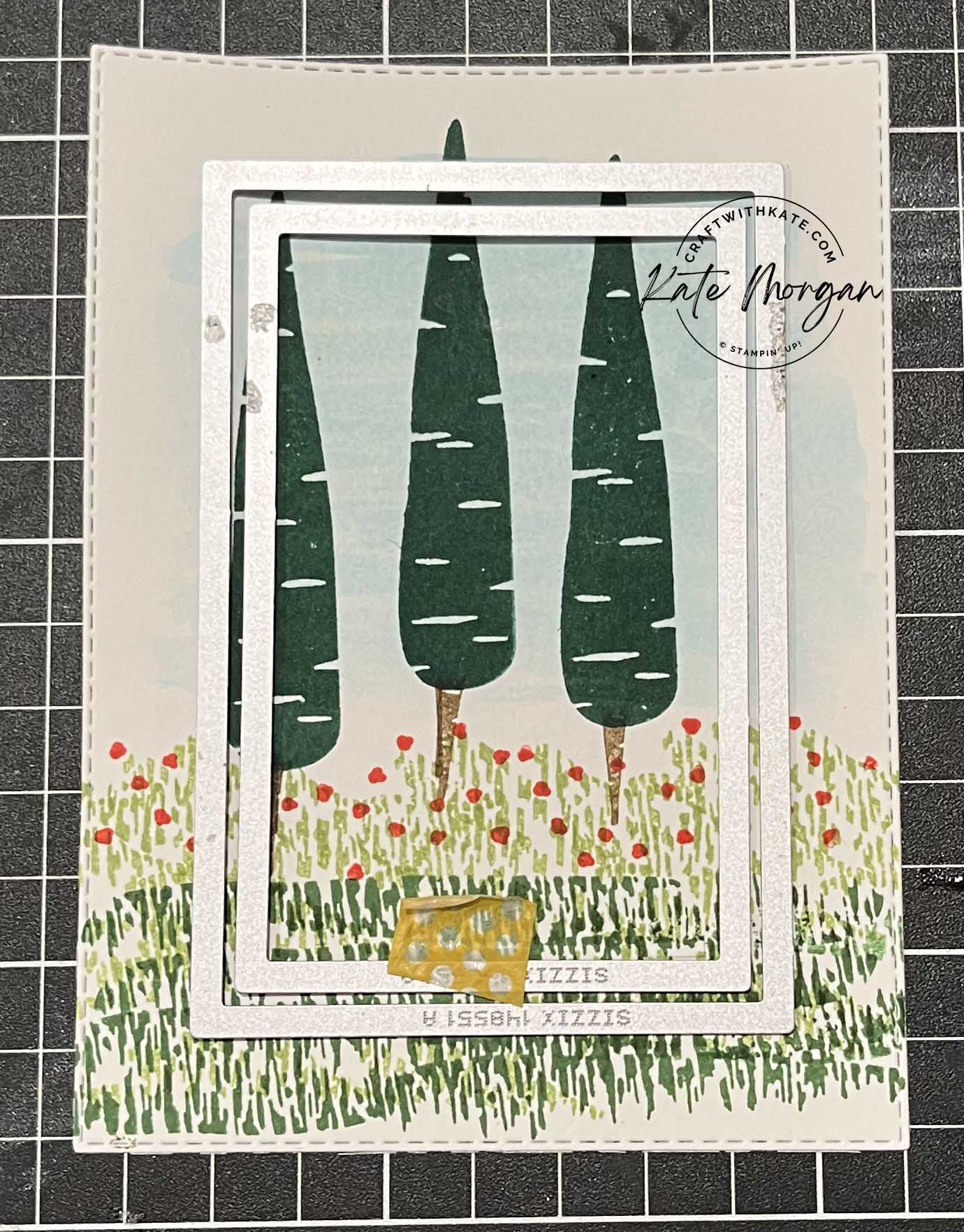 Thanks a Bunch alternate card by Kate Morgan, Stampin Up Australia SAB 2023 layers