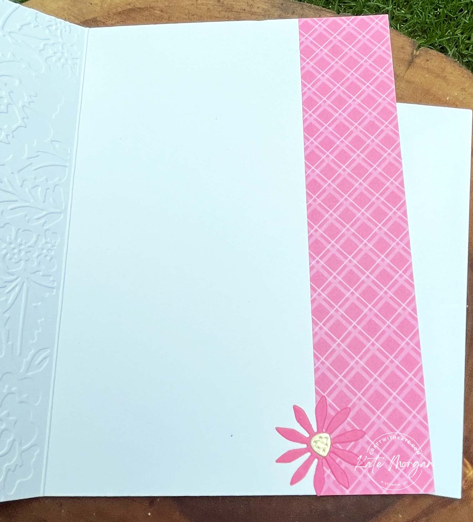 Adorable Owls & Dainty Delight Feminine card by Kate Morgan, Stampin Up Australia SAB 2023 inside