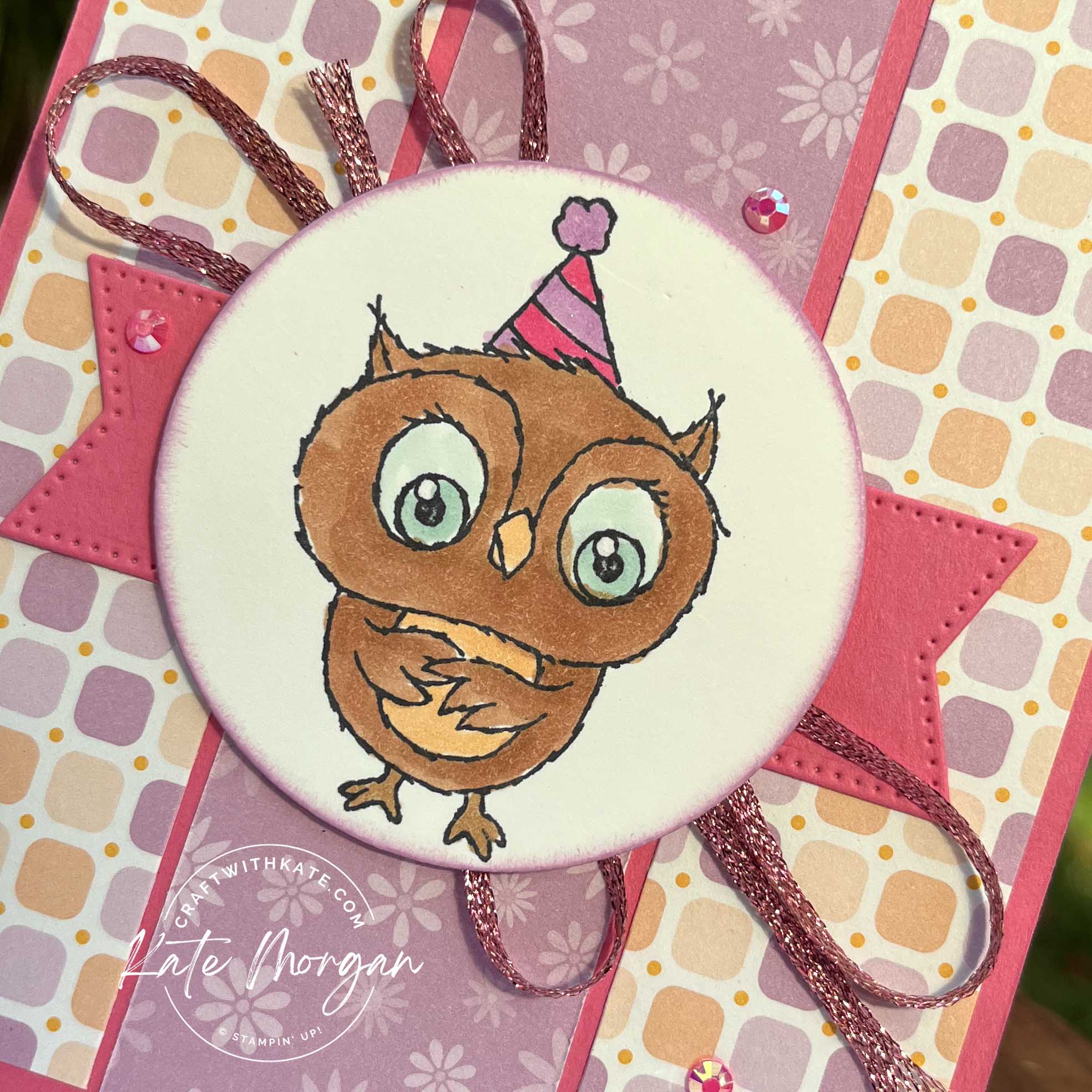 Adorable Owls & Dandy Designs DSP SAB 2023 by Kate Morgan, Stampin Up Australia.