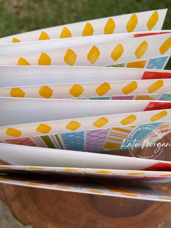 80th Birthday card with 80 candles using Stampin Up SAB Dandy Designs DSP by Kate Morgan, Stampin Up Australia 2023 top