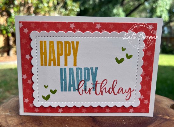 80th Birthday card with 80 candles using Stampin Up SAB Dandy Designs DSP by Kate Morgan, Stampin Up Australia 2023