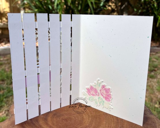 Framed Florets on a picket fence by Kate Morgan Stampin Up Australia 2023 inside