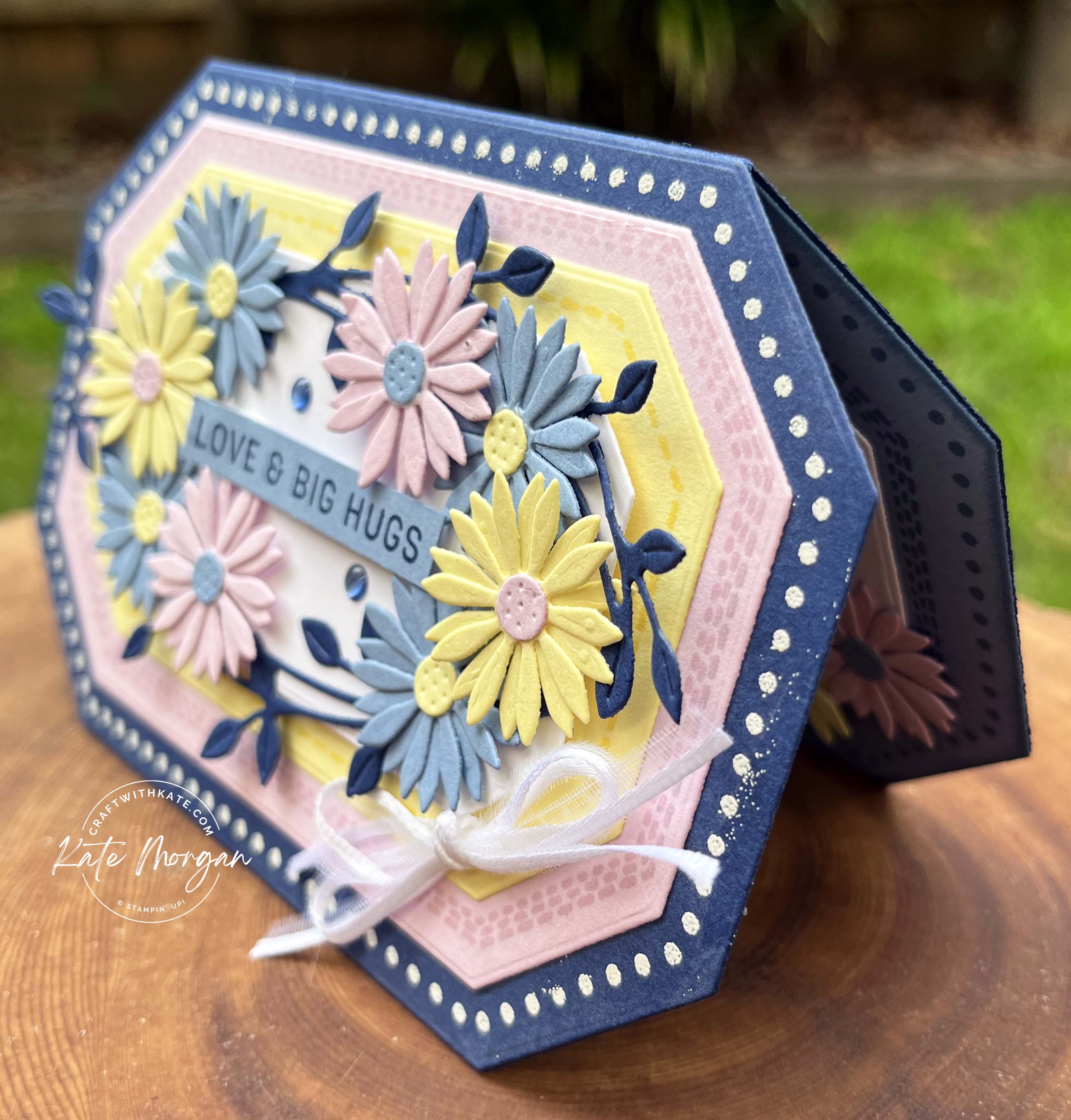 Countryside Corners Dainty Delight card Boho Blue Mother's Day card by Kate Morgn Stampin Up Australia 2023 side