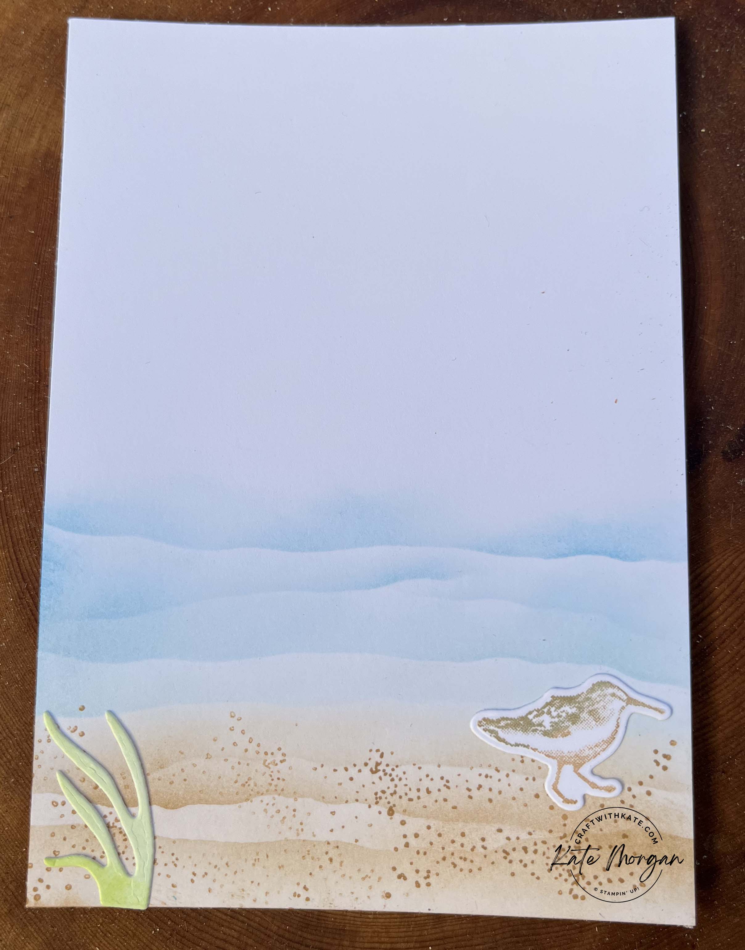 Coffee with Friends Azure Afternoon colour creations blog hop 2023 by Kate Morgan, Stampin Up Australia 2023 inside