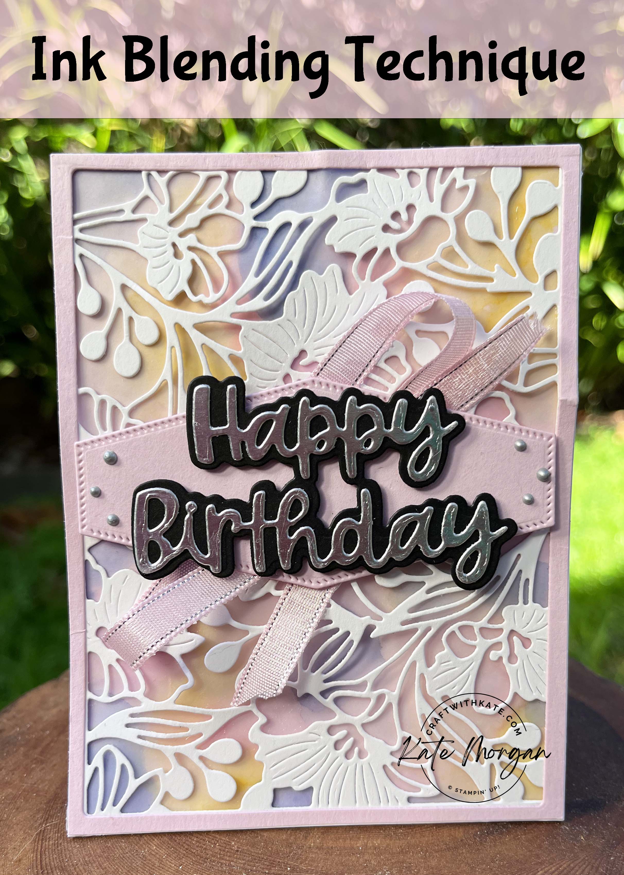 Ink Blending Technique Bubble Bath colour creations blog hop 2023 by Kate Morgan, Stampin Up Australia 2023