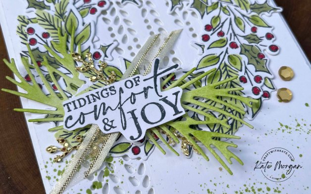 Joy of Christmas by Kate Morgan, Stampin Up Australia 2023 close up Heart of Christmas