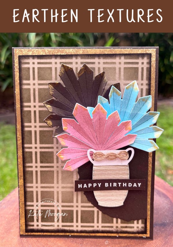 Earthen Textures Early Espresso Colour Creations Blog Hop by Kate Morgan, Stampin Up Australia 2023.
