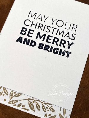 Joyful Christmas Vanilla card insert by Kate Morgan Stampin Up Australia 2023 Heart of Christmas