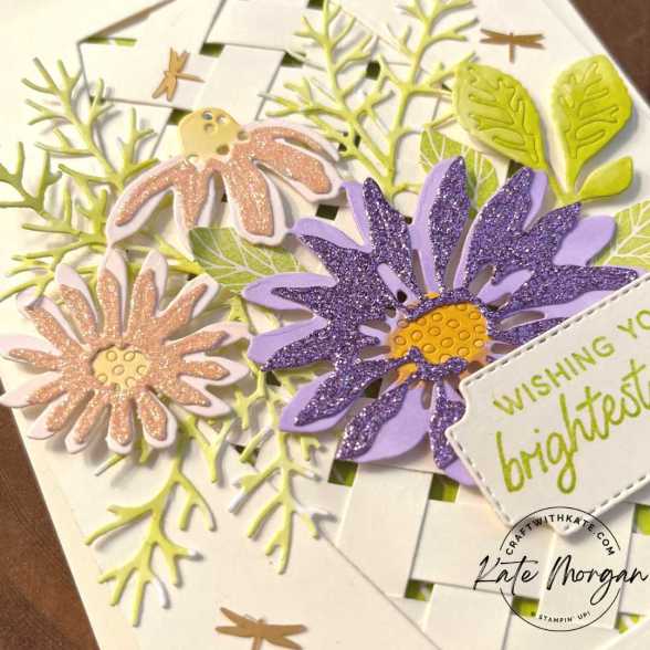 Cheerful Daisies Lattice Card by Kate Morgan, Stmpin Up Australia Lemon Lime Twist Colour Creations Blog Hop 2023 feature
