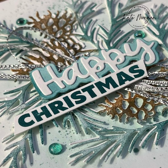 Christmas Pinecones Card for Heart of Christmas by Kate Morgan, Stampin Up Australia 2023 feature