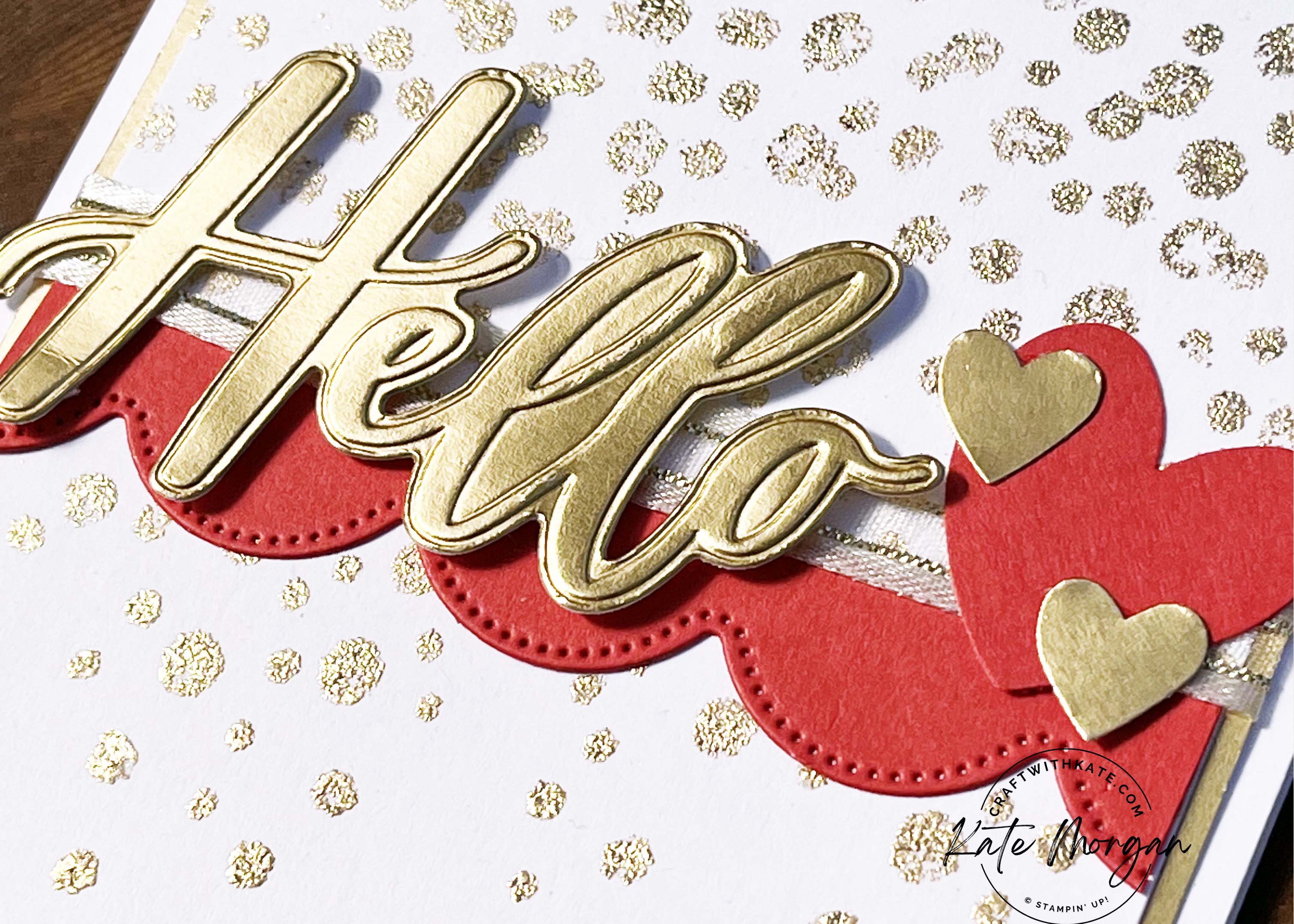 Drizzling Droplets card Poppy Parade Colour Creations Blog Hop by Kate Morgan Stampin Up Australia 2024 feature