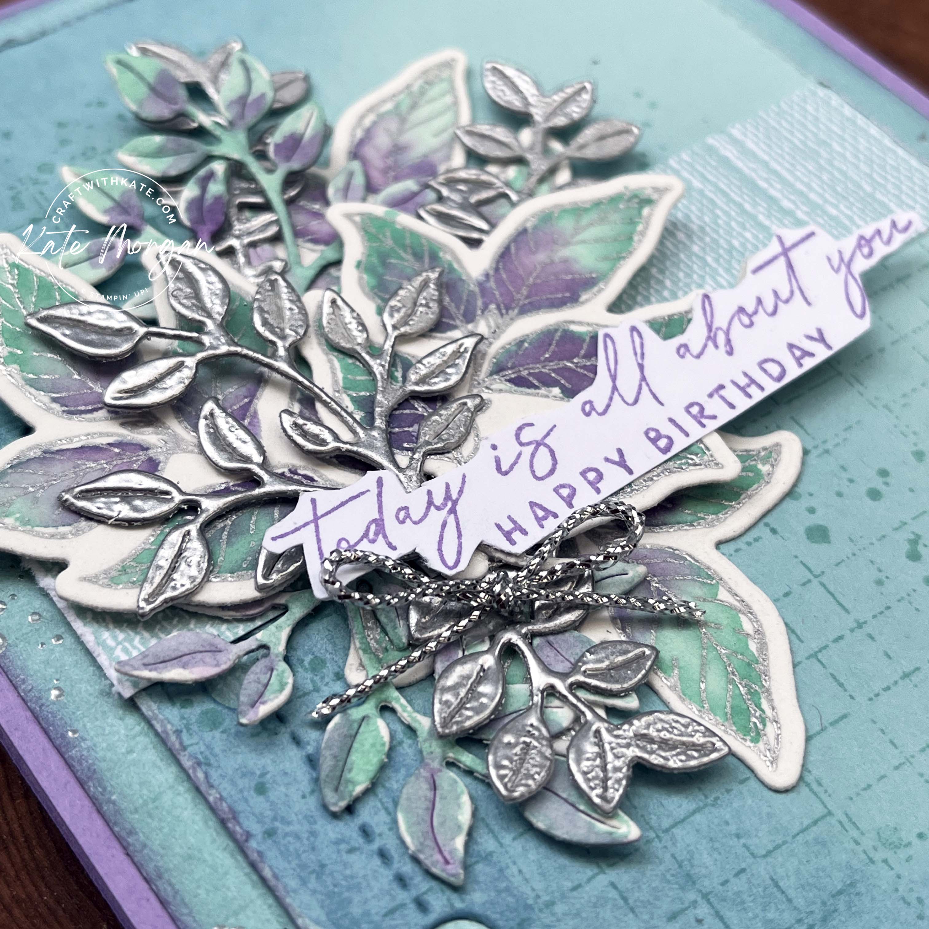 Notes of Nature card for Pool Party Colour Creations Blog Hop by Kate Morgan, Stampin Up Australia 2024 feature