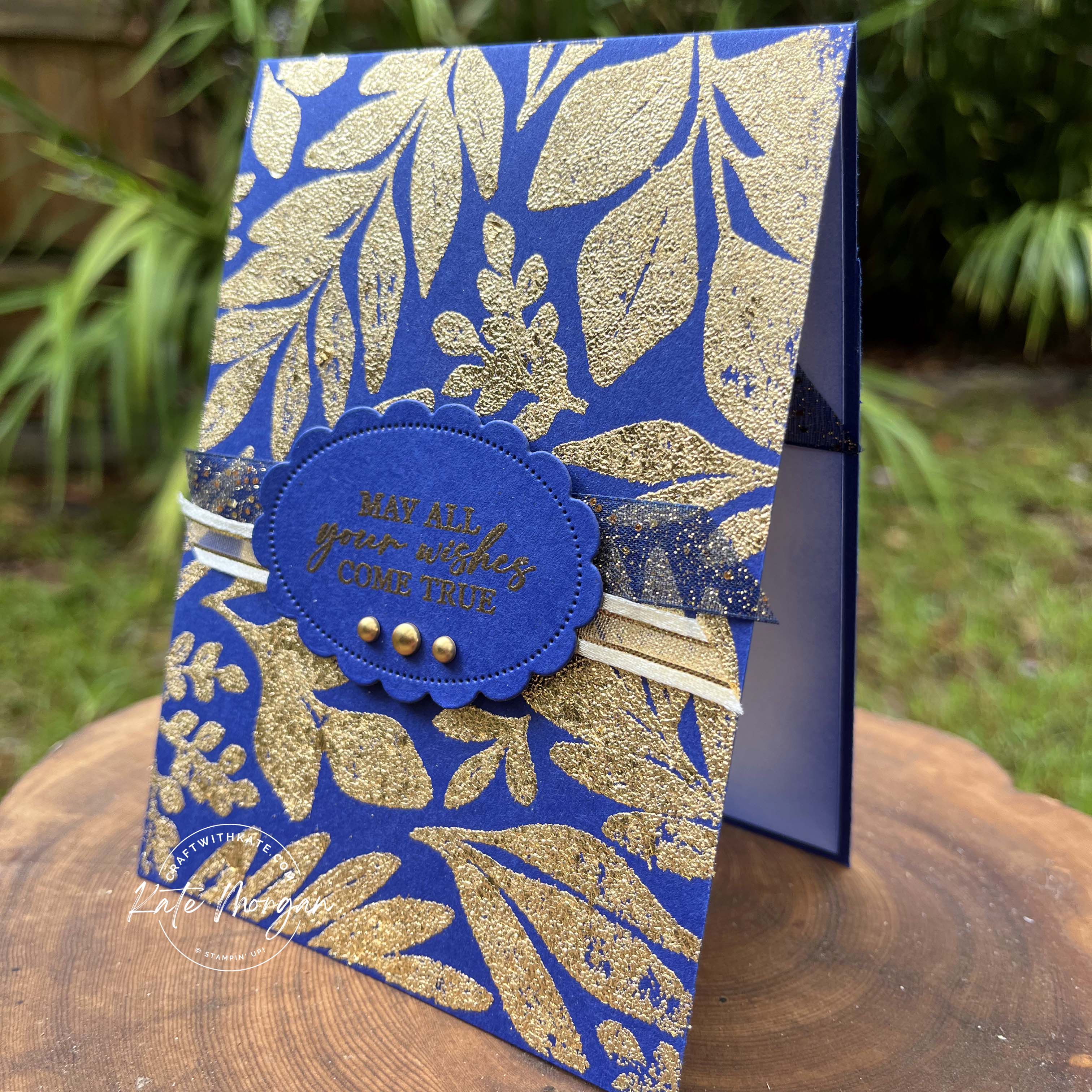 Leaf Collection Gilded Leafing sneak peek for Starry Sky Colour Creations blog hop by Kate Morgan, Stampin Up Australia 2024