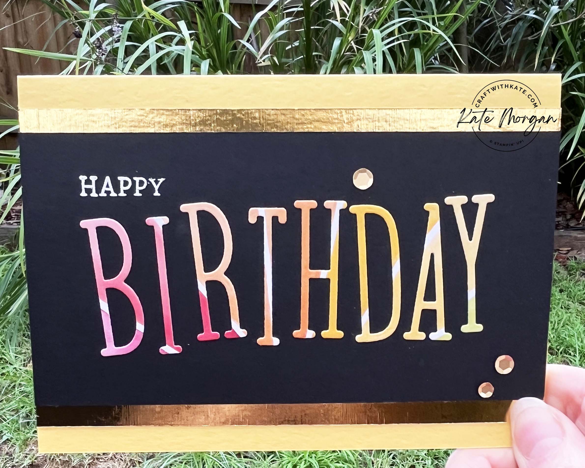 Birthday card 2 for Daffodil Delight Colour Creations Blog Hop by Kate Morgan Stampin Up Australia 2024 inside