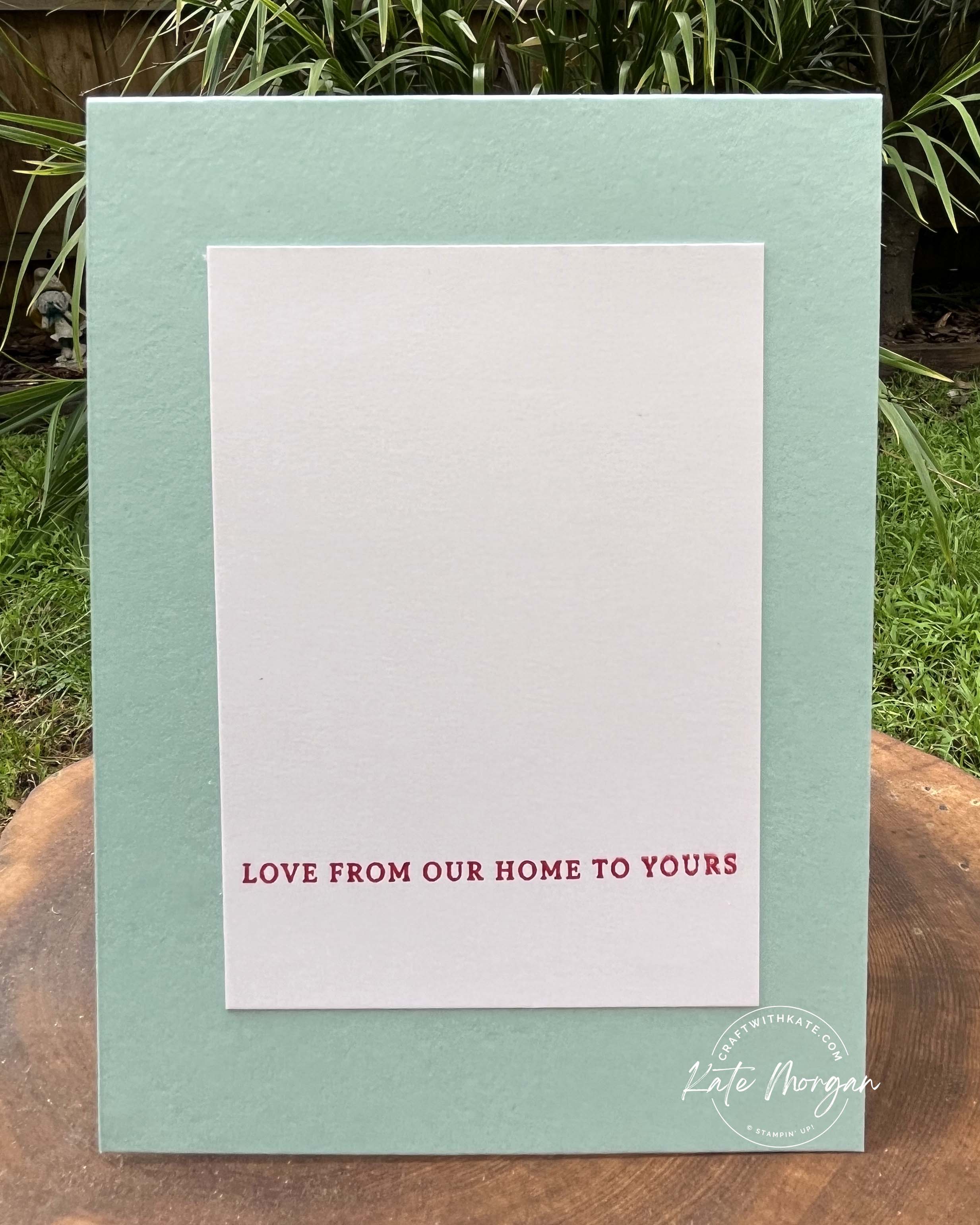 Reindeer Fun card insert Week 9 HOC by Kate Morgan, Stampin Up Australia 2024