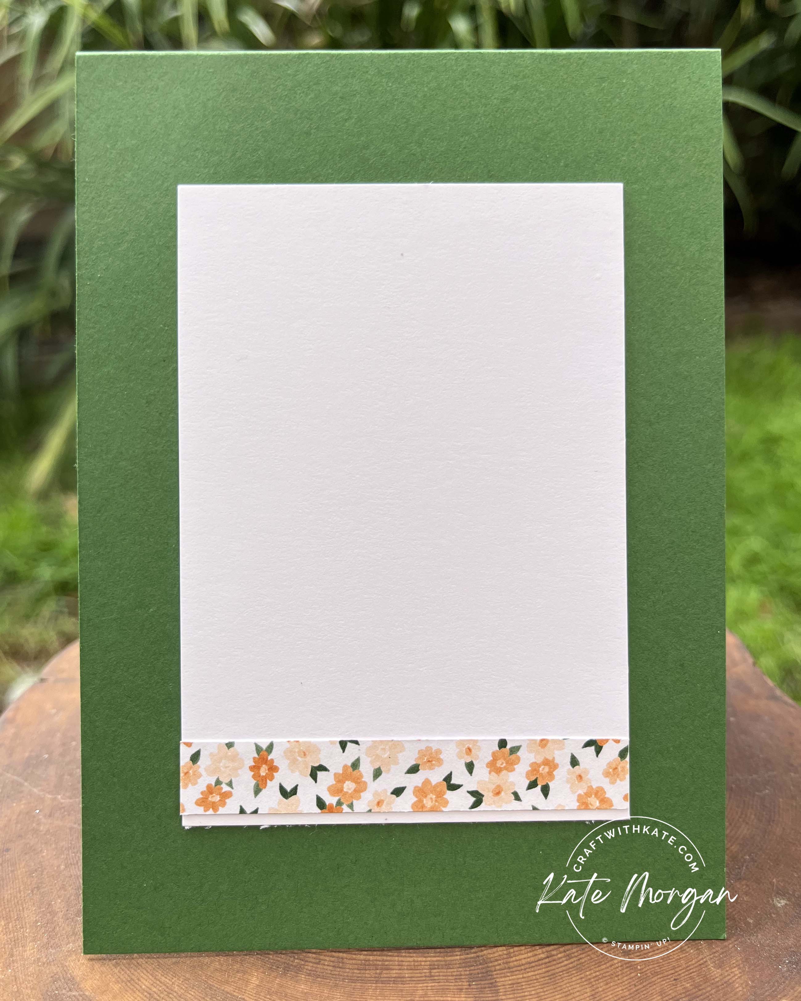 Thank You card To Market DSP for Garden Green Colour Creations Blog Hop by Kate Morgan Stampin Up Australia 2024 inside