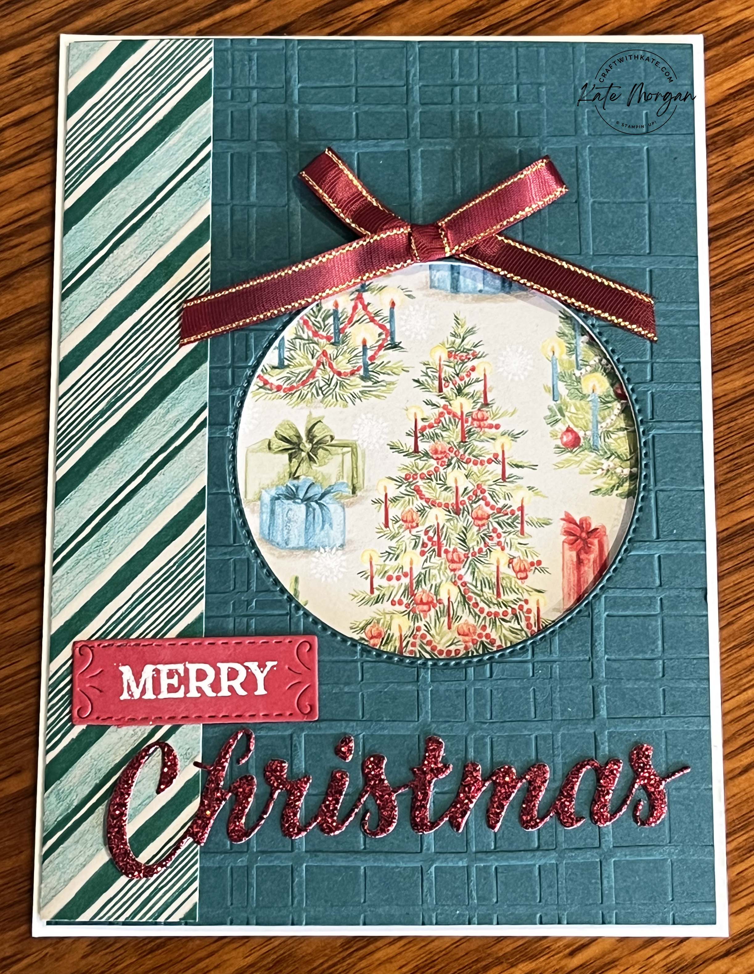 Sentimental Christmas card 2 Week 16 HOC by Kate Morgan, Stampin Up Australia 2024