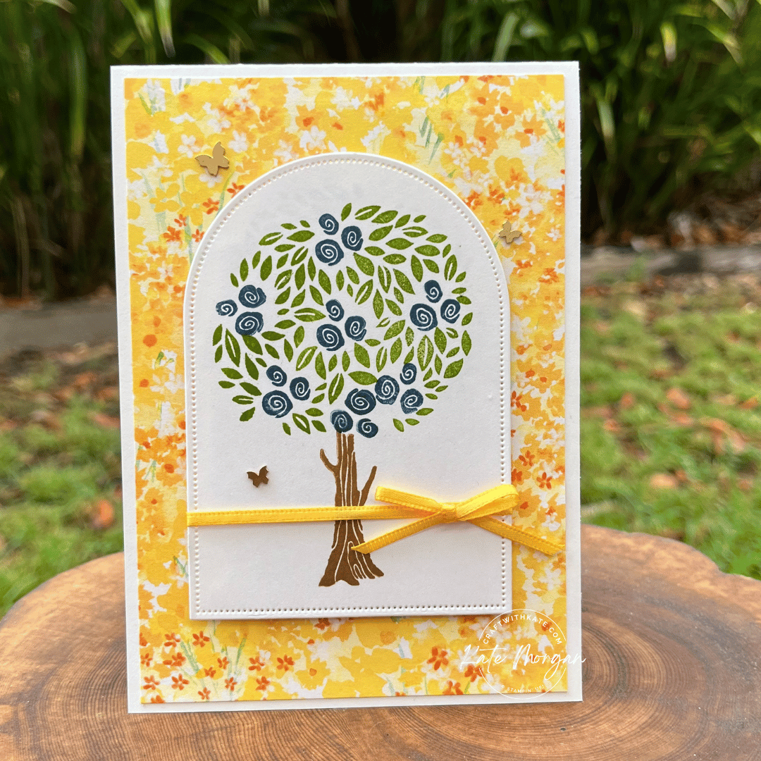 Pick a Season Bloom Impressions Saleabration card by Kate Morgan Stampin up Australia 2025.